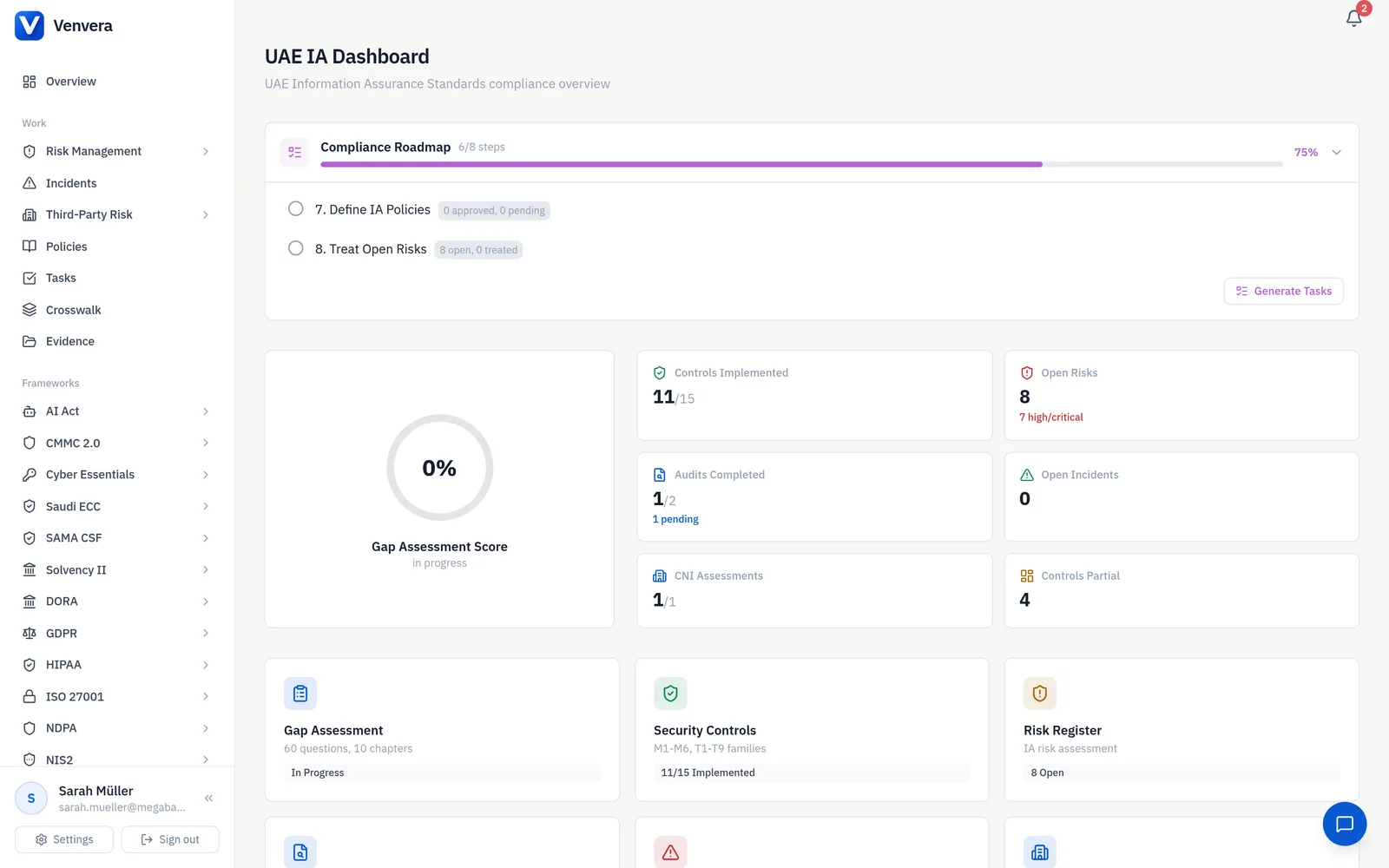 / UAE IA · every control, one examination-ready screen