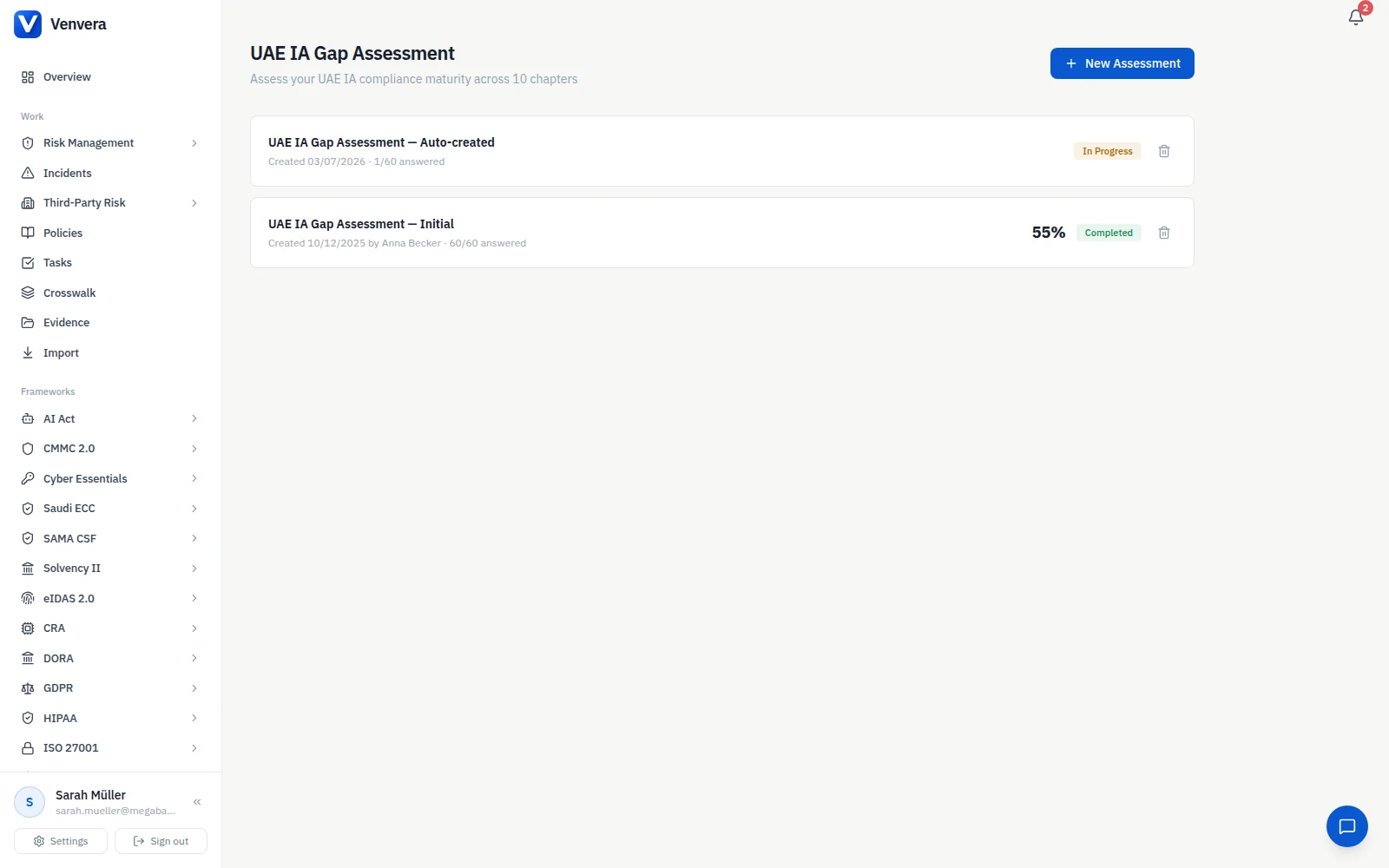 / RISK · scored, classified, mapped to domains